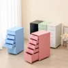 鐵藝帶輪五抽屜活動櫃(文件櫃)