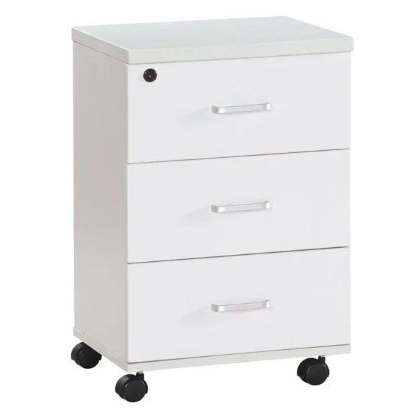 烤漆白色6尺強玻辦公桌組