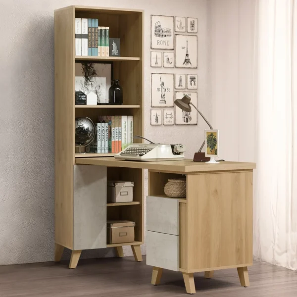 Homelike 喜家居5尺L型組合書桌櫃