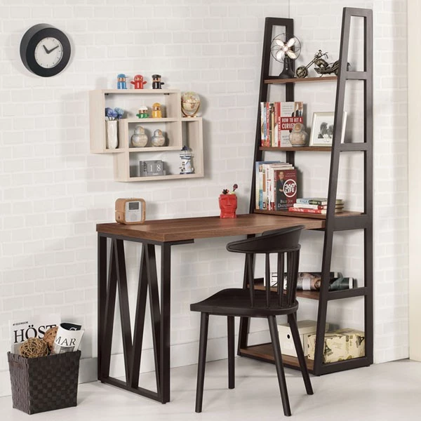 Homelike 喜家居工業風4尺L型書桌